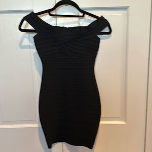 Katie J NYC , Bandage dress , Girls L, Black off shoulder